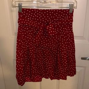 Shein Polka dot belted wide leg shorts